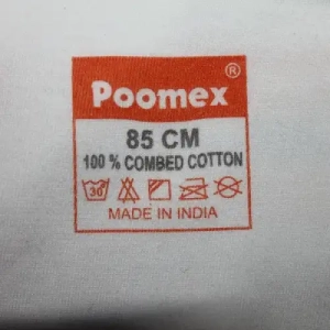 Poomex |printed garment care label on Combed Cotton | printed garment care label |Combed Cotton |Printed Garment Care Label on Combed Cotton | Combed Cotton Fabric | 100% Combed Cotton | Premium Combed Cotton | Soft Combed Cotton Fabric | Ring-Spun Combed Cotton | Cotton Jersey Fabric | Single Jersey Knit Fabric | Interlock Knit Fabric | Rib Knit Fabric | Cotton Knit Fabric | Breathable Cotton Fabric | Lightweight Cotton Fabric | Stretch Cotton Fabric | Cotton Lycra Fabric | Cotton Elastane Fabric | Cotton Spandex Fabric | Hosiery Fabric | T-Shirt Fabric | Polo Shirt Fabric | Innerwear Fabric | Loungewear Fabric | Sleepwear Fabric | Kidswear Fabric | Sportswear Cotton Fabric | Activewear Cotton Fabric | Fashion Apparel Fabric | Printed Garment Care Label | Care Label Printing | Wash Care Label Printing | Garment Care Instructions Printing | Wash Care Symbols Printing | Fabric Composition Printing | Size Label Printing | Brand Label Printing | Tagless Care Label Printing
        