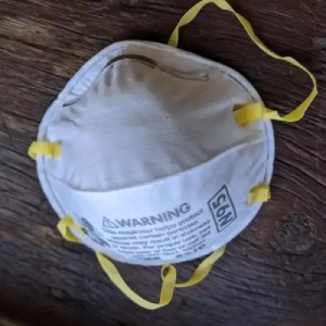Pad Printing on nonwoven filtration mask  |disposable respirator mask |cup style mask |nonwoven PP mask | particulate dust mask |industrial respirator |PPE safety mask