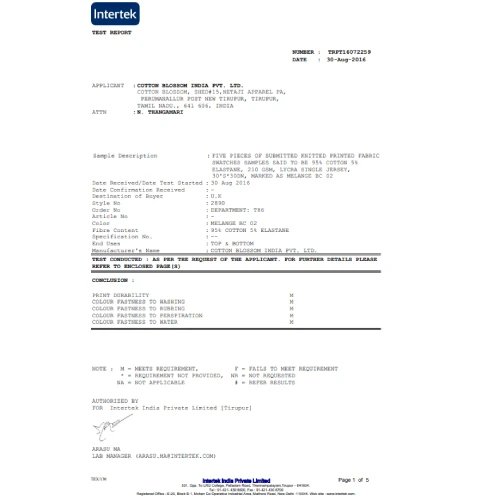 Intertek Report 6420053534